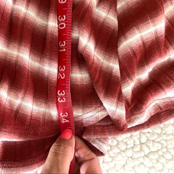 Altar’d State Rayon Stripe Stretch Turtle Neck Long Sleeve Rib Mini Dress Size S - Picture 14 of 14